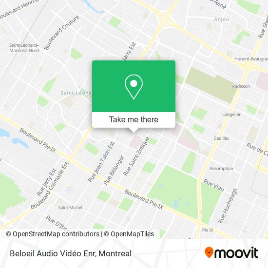 Beloeil Audio Vidéo Enr map