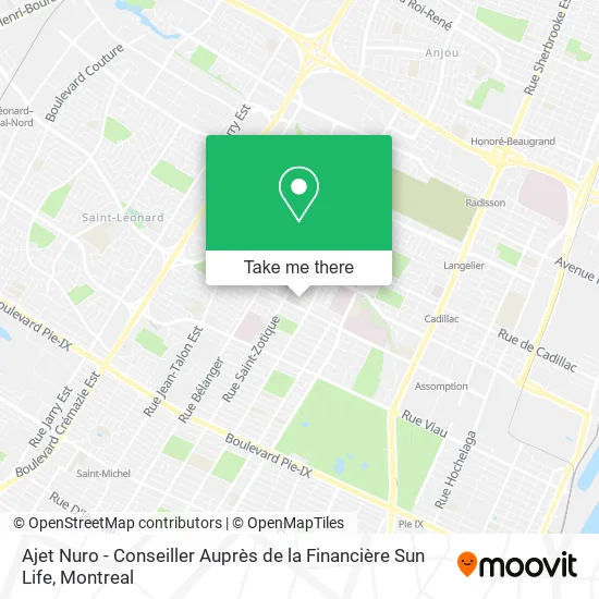 Ajet Nuro - Conseiller Auprès de la Financière Sun Life map