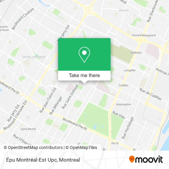 Épu Montréal-Est Upc map