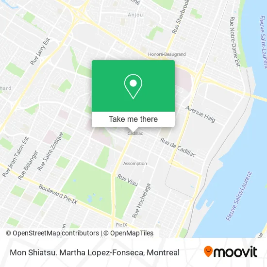 Mon Shiatsu. Martha Lopez-Fonseca map