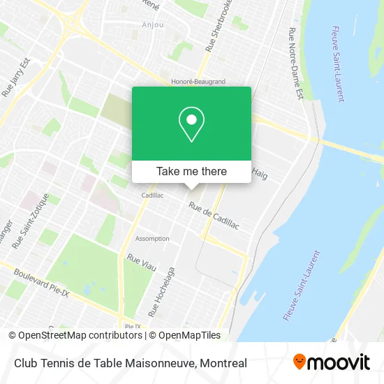 Club Tennis de Table Maisonneuve map