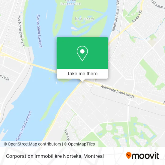 Corporation Immobilière Norteka map