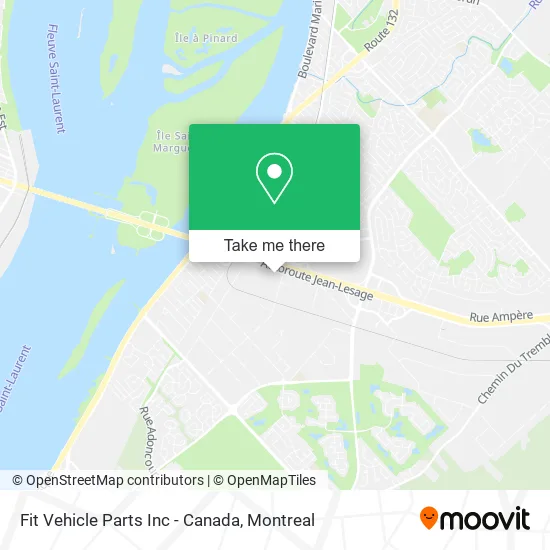 Fit Vehicle Parts Inc - Canada map
