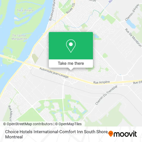 Choice Hotels International-Comfort Inn South Shore map