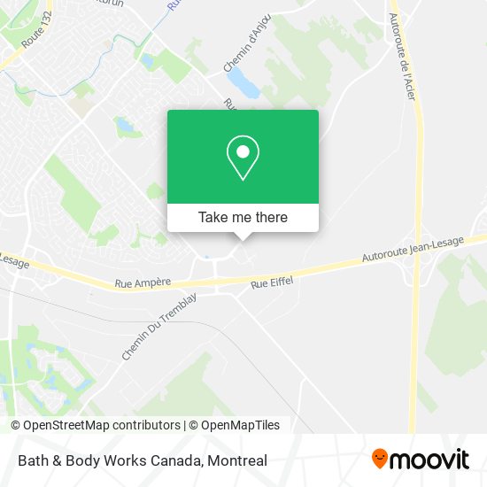 Bath & Body Works Canada map