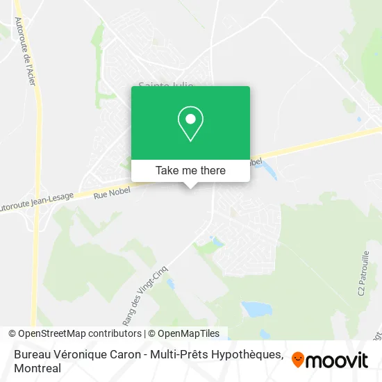 Bureau Véronique Caron - Multi-Prêts Hypothèques map