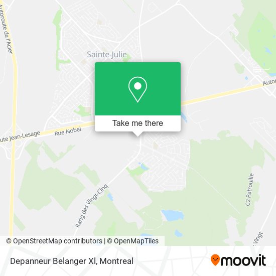 Depanneur Belanger Xl map