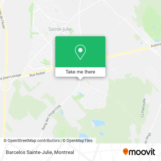 Barcelos Sainte-Julie map