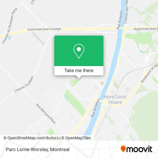 Parc Lorne-Worsley map