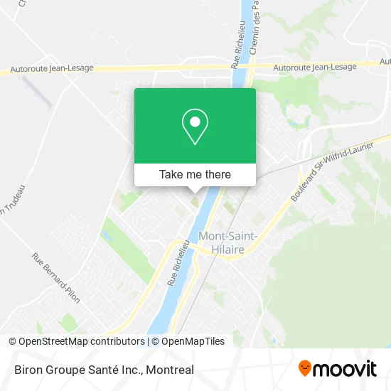 Biron Groupe Santé Inc. map