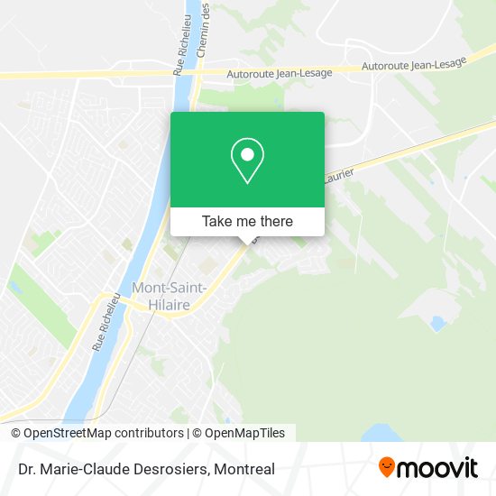 Dr. Marie-Claude Desrosiers map