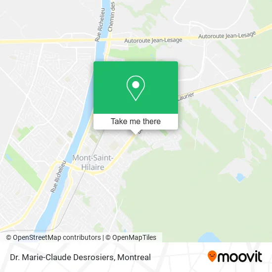 Dr. Marie-Claude Desrosiers map