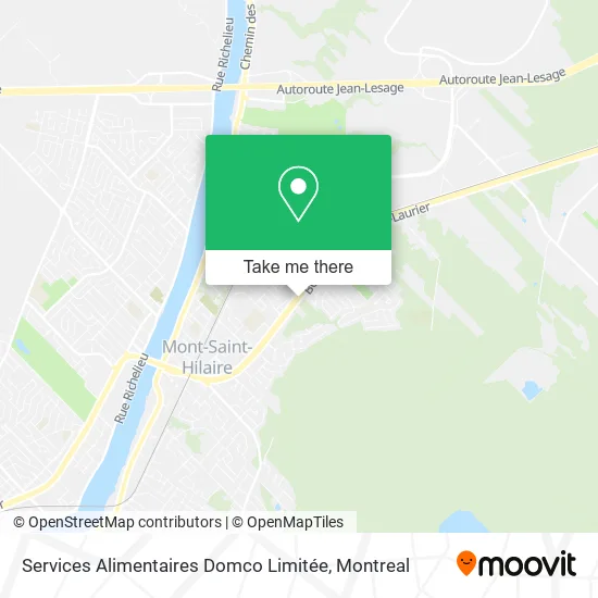Services Alimentaires Domco Limitée map