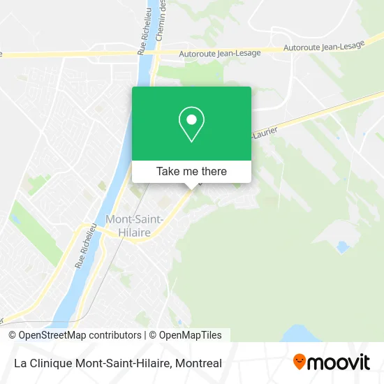 La Clinique Mont-Saint-Hilaire map