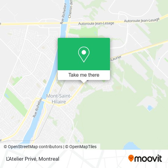 L'Atelier Privé map