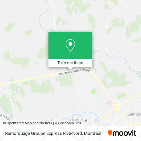 Remorquage Groupe Express Rive-Nord map