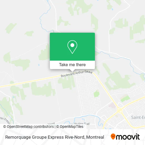 Remorquage Groupe Express Rive-Nord map