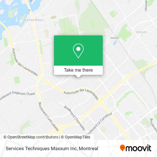 Services Techniques Maxxum Inc map