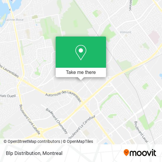 Blp Distribution map