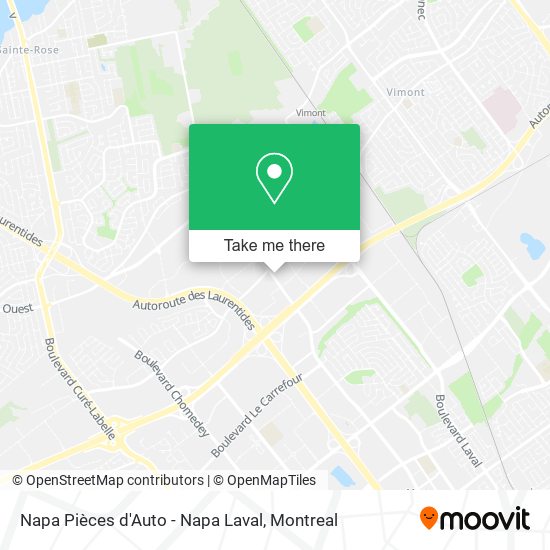 Napa Pièces d'Auto - Napa Laval map