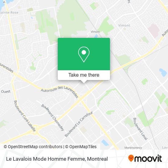 Le Lavalois Mode Homme Femme map