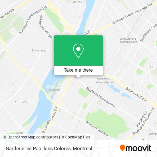 Garderie les Papillons Colores map