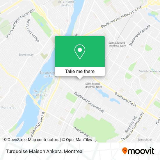 Turquoise Maison Ankara map