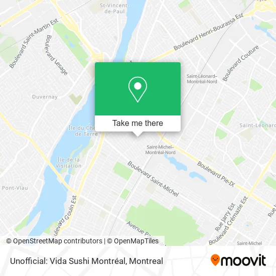 Unofficial: Vida Sushi Montréal map