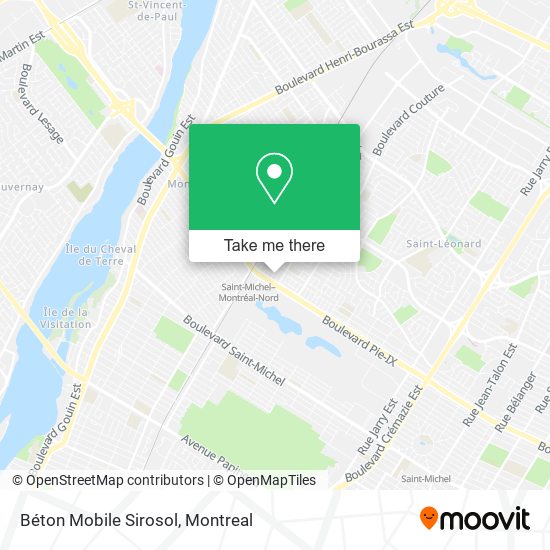 Béton Mobile Sirosol map