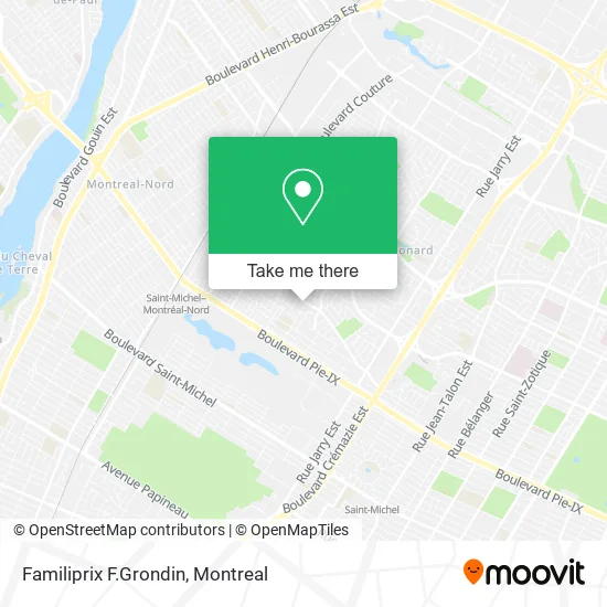 Familiprix F.Grondin map