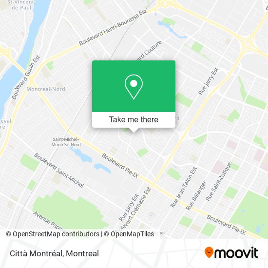 Città Montréal map