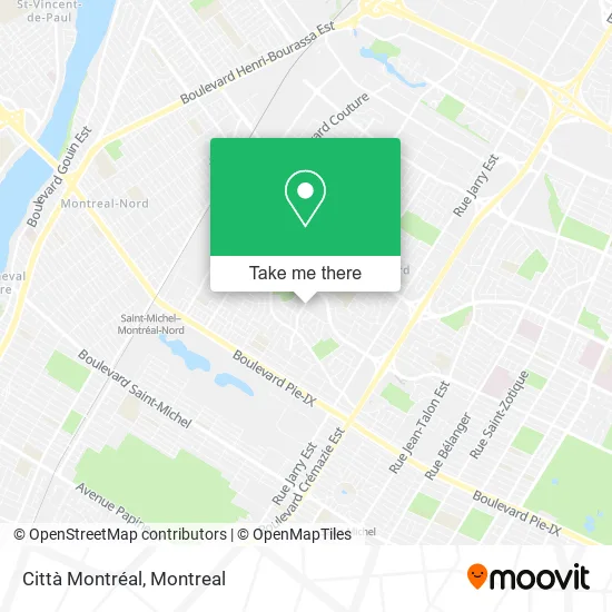 Città Montréal map