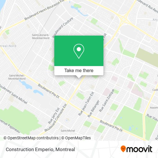 Construction Emperio map