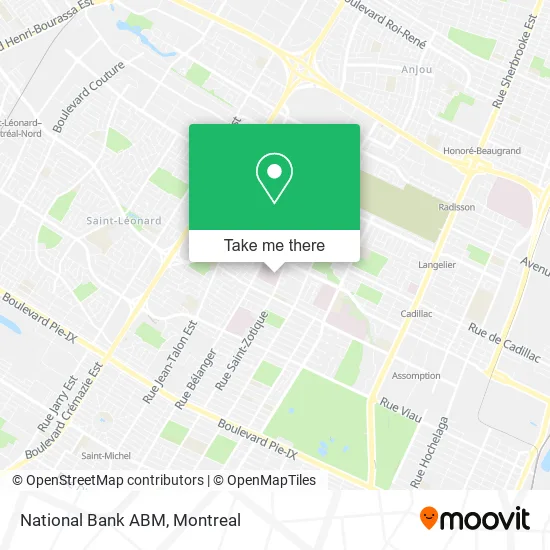 National Bank ABM map