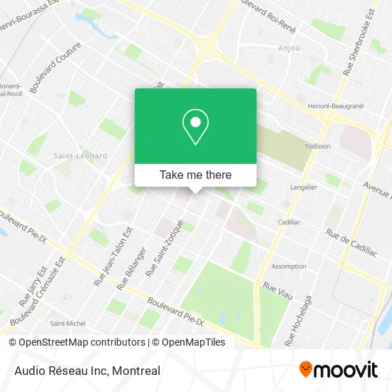 Audio Réseau Inc map