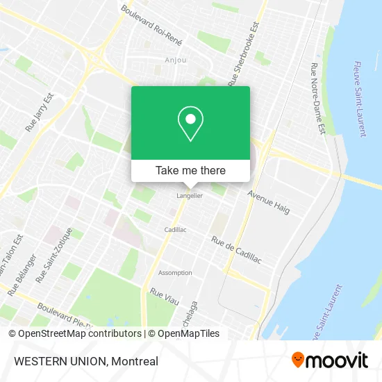 WESTERN UNION map