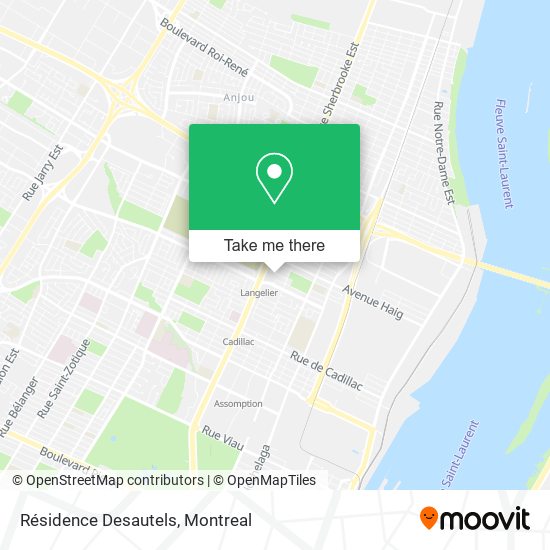 Résidence Desautels map