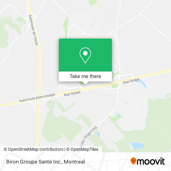 Biron Groupe Santé Inc. map