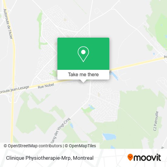 Clinique Physiotherapie-Mrp map