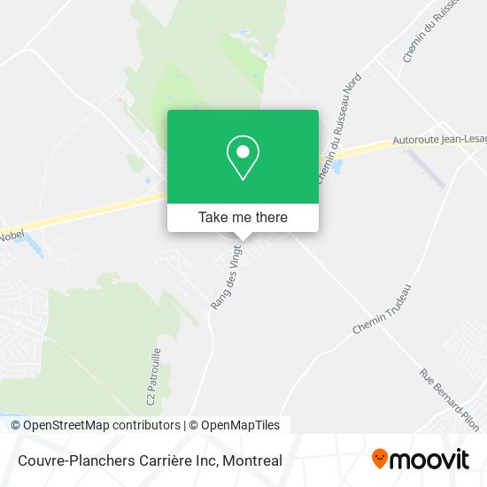 Couvre-Planchers Carrière Inc map