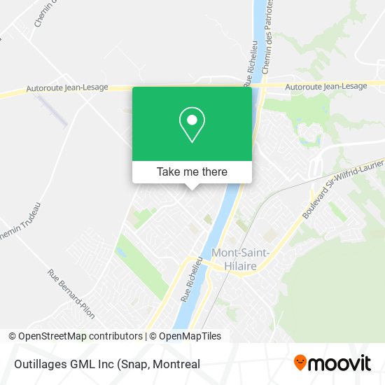 Outillages GML Inc map
