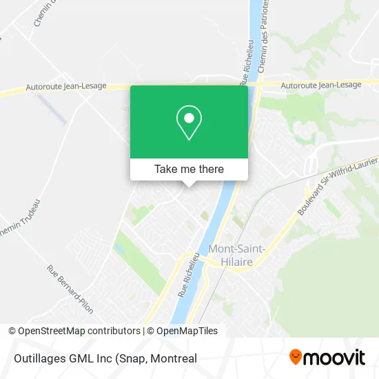 Outillages GML Inc map