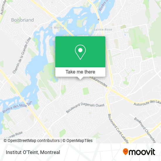 Institut O'Teint map