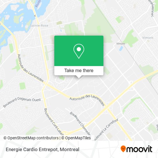Energie Cardio Entrepot map
