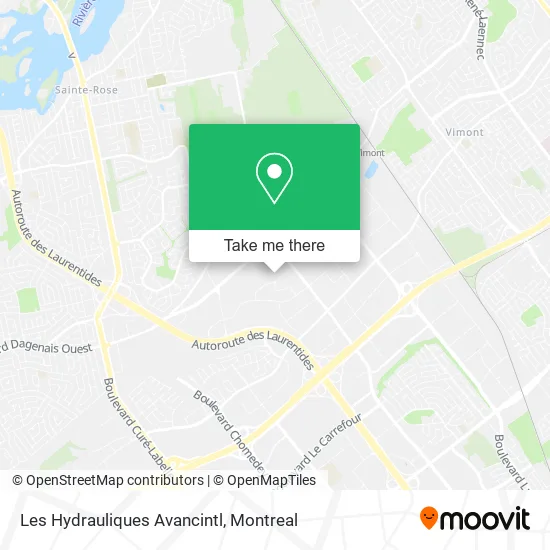 Les Hydrauliques Avancintl map
