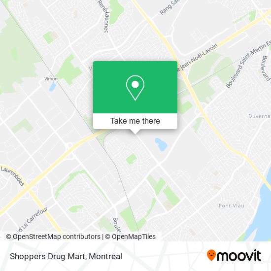 Shoppers Drug Mart map