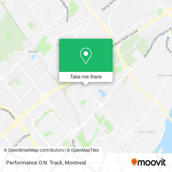 Performance O.N. Track map