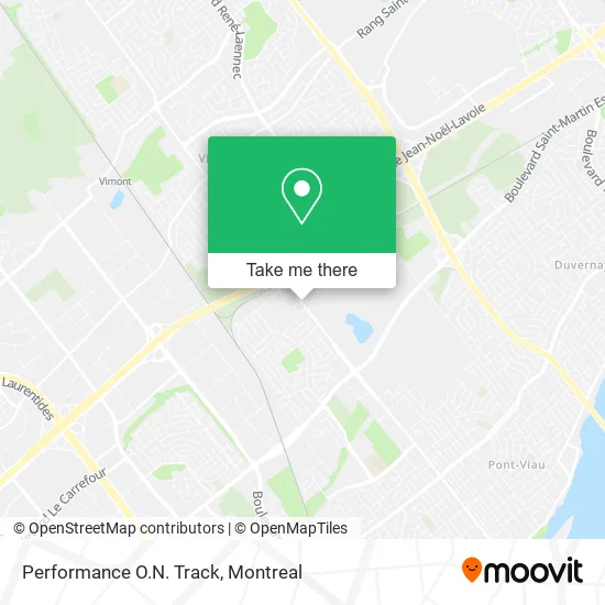 Performance O.N. Track map