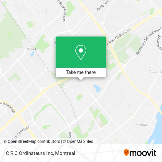 C R C Ordinateurs Inc map