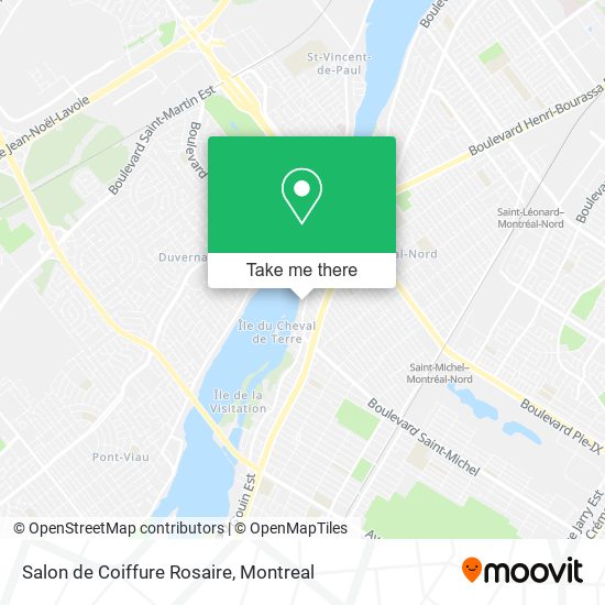Salon de Coiffure Rosaire map